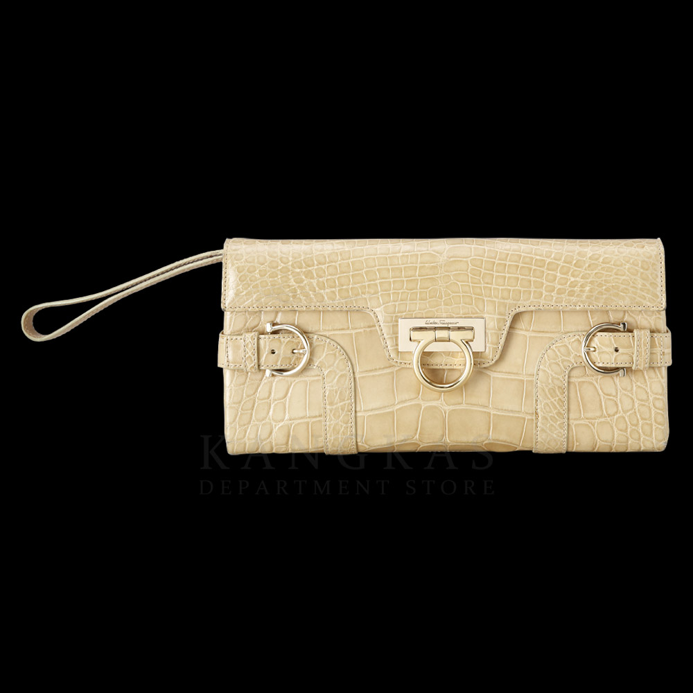 FERRAGAMO(USED)페레가모 간치니 플랩 숄더백